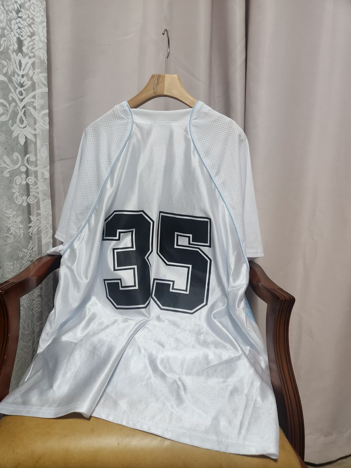 code graphy 35번 메쉬 유니폼 하늘색 상품이미지5