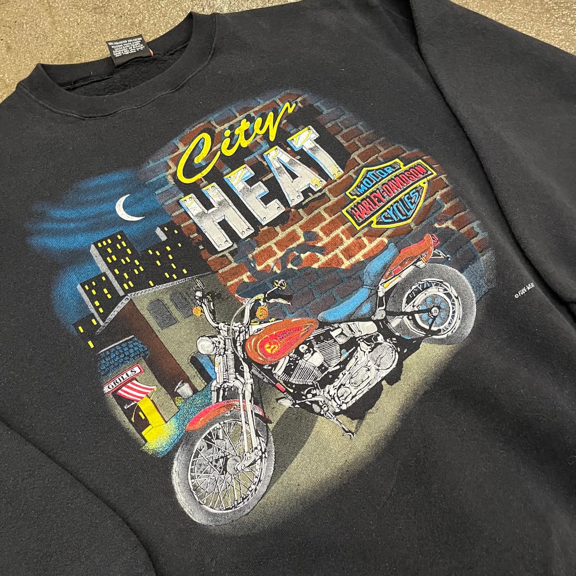 90s 할리데이비슨 프린팅 스웻셔츠 (100) 상품이미지4