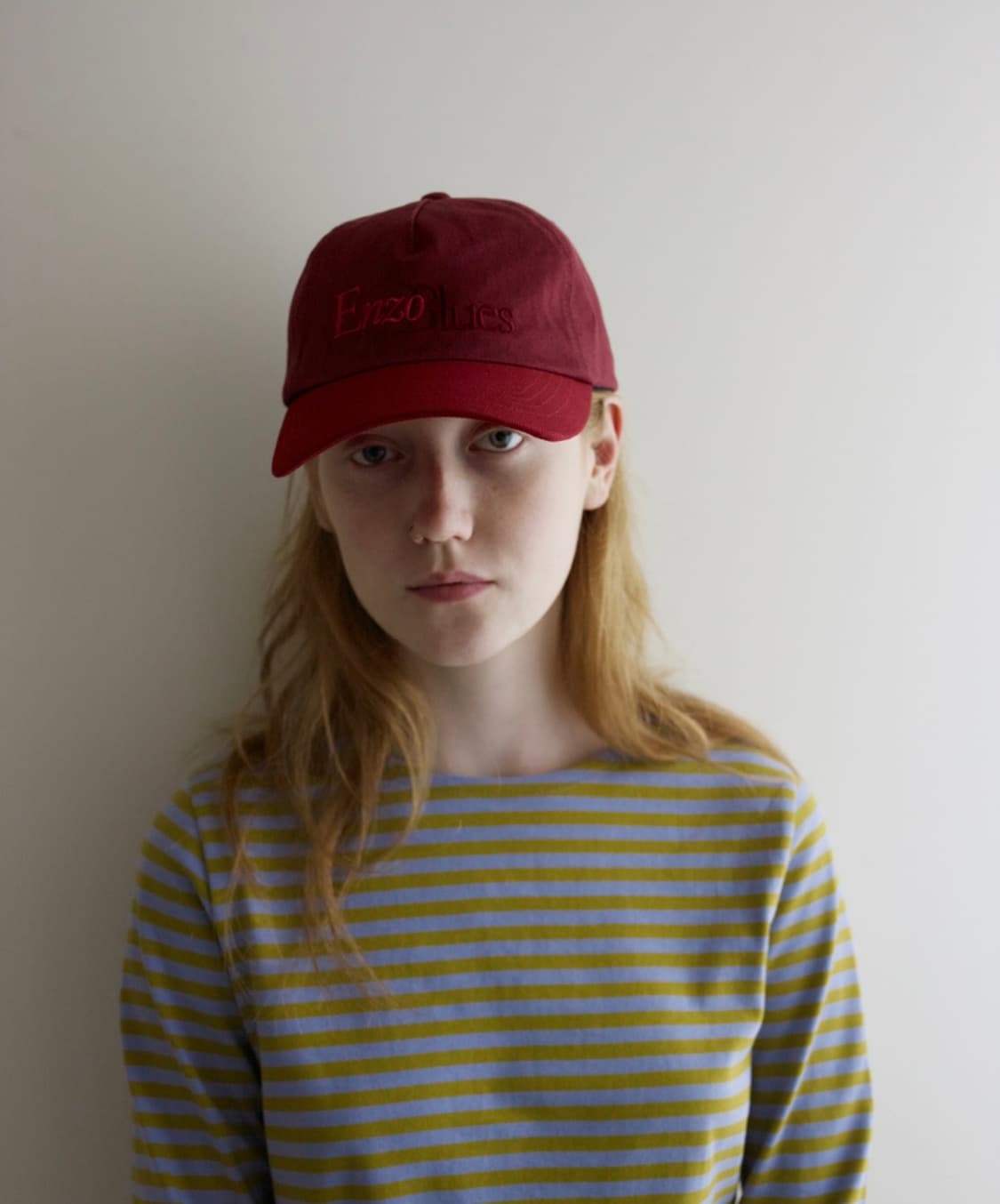 엔조블루스 워싱 컬러 볼캡 모자 레드 버건디 상품이미지1