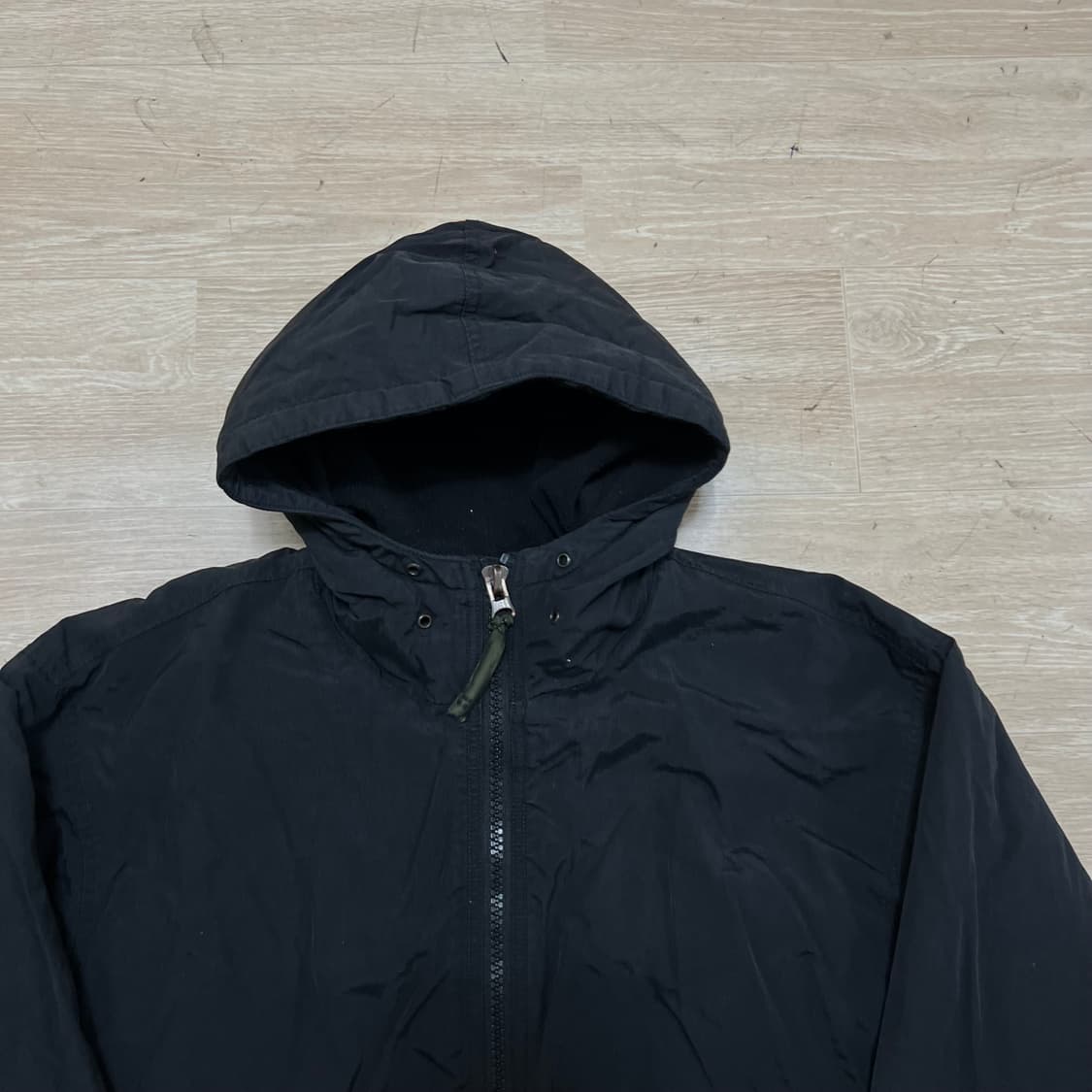 보이콧 밀리터리 겨울용 이너 플리스 바람막이 후드점퍼 [블랙] M/95 상품이미지2