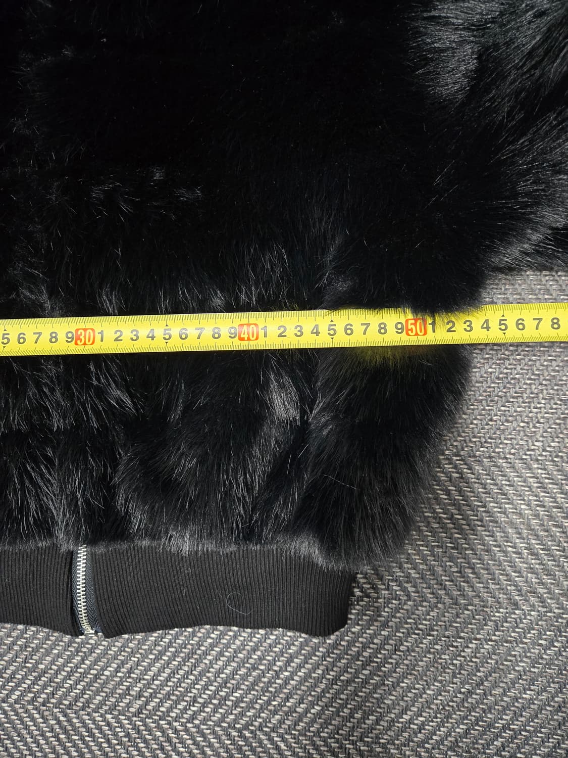 바이씨니 by ssiny 블랙 크롭 퍼 자켓 상품이미지6