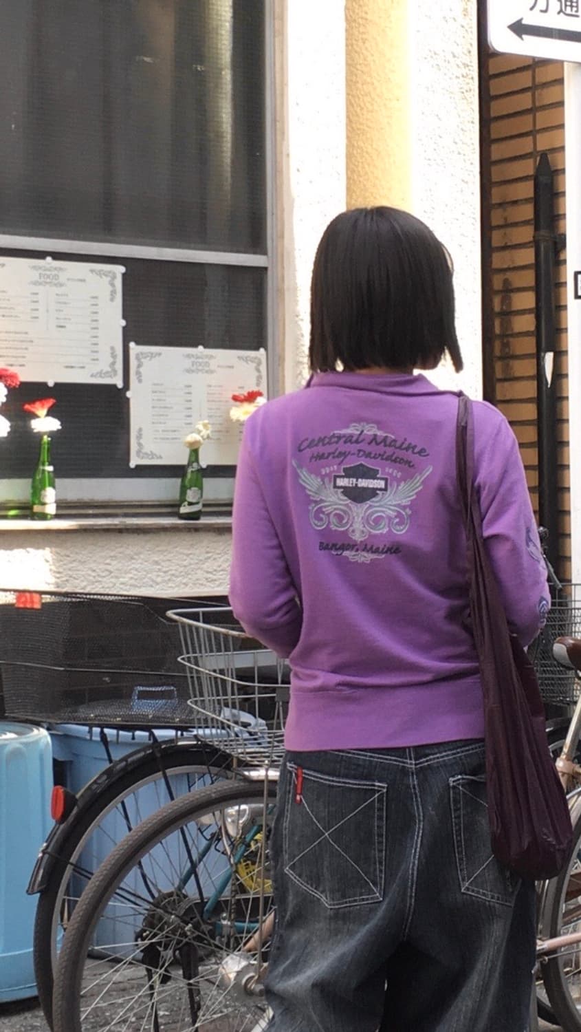 할리데이비슨 연보라 하이넥 집업 상품이미지3