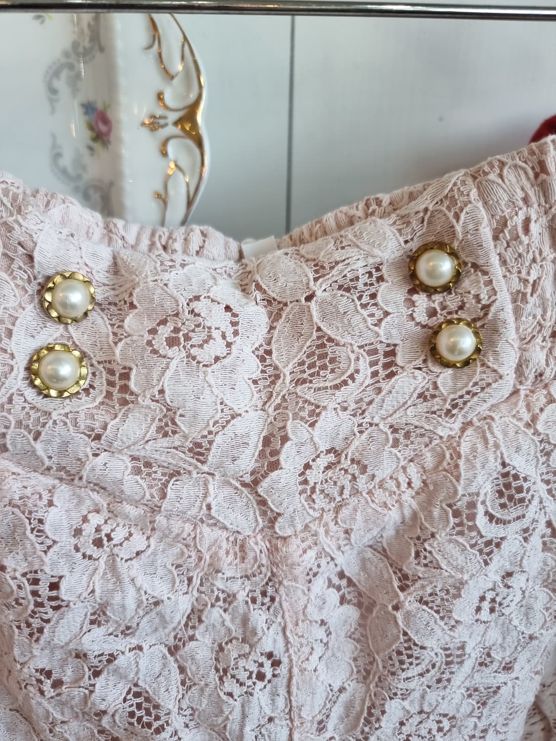 레이스 레이어드 팬츠 (핑크) 상품이미지2