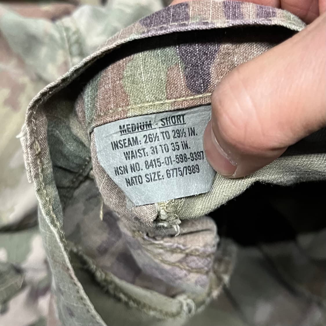 미군 OCP 멀티캠 밀리터리 팬츠 (34“) 상품이미지6