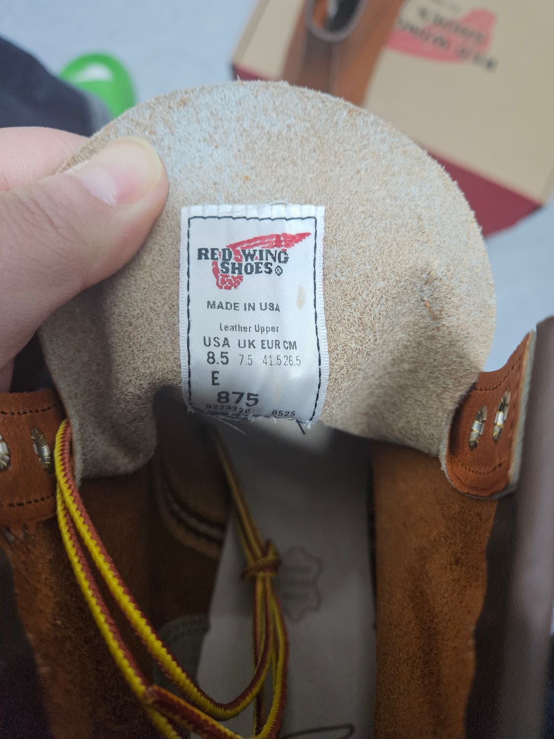 레드윙 875 목토 새상품 us8.5 상품이미지8