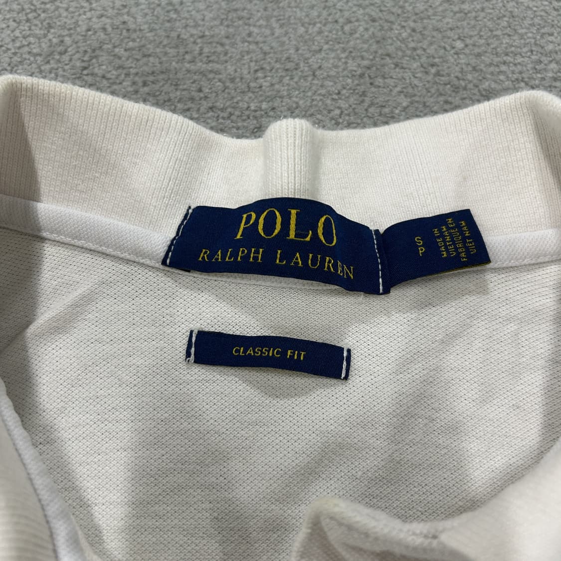 폴로 랄프로렌 화이트 반팔 카라티 s 상품이미지2