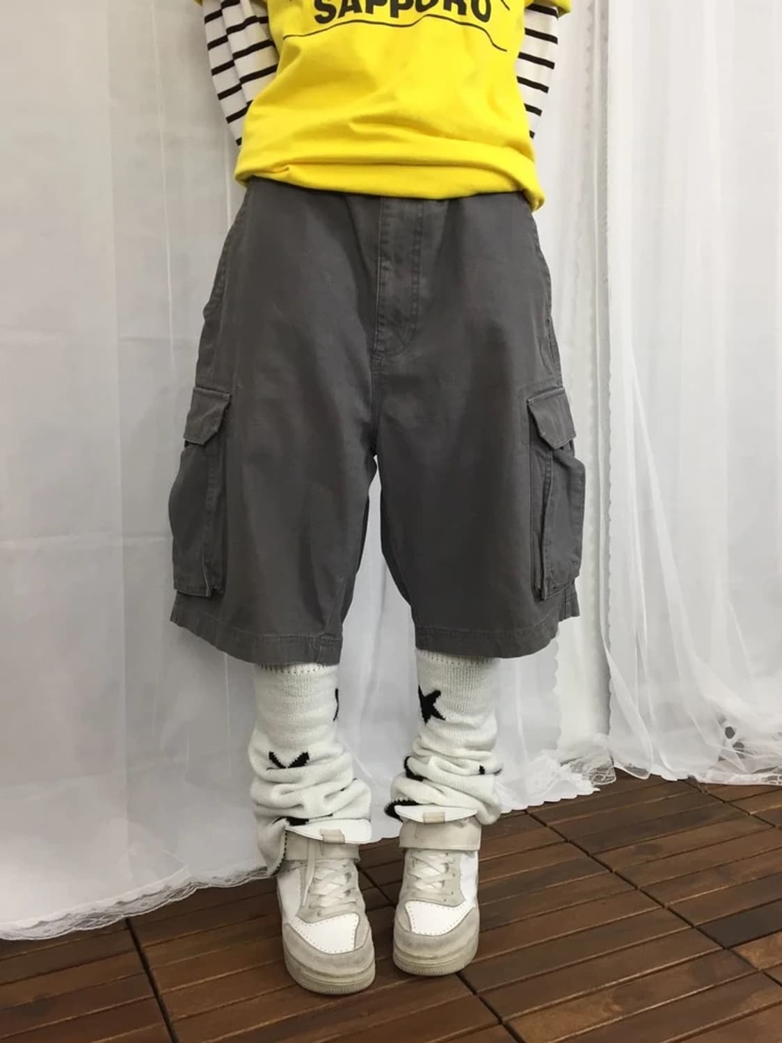 KR3W Brigade Gray Cargo Shorts 상품이미지1
