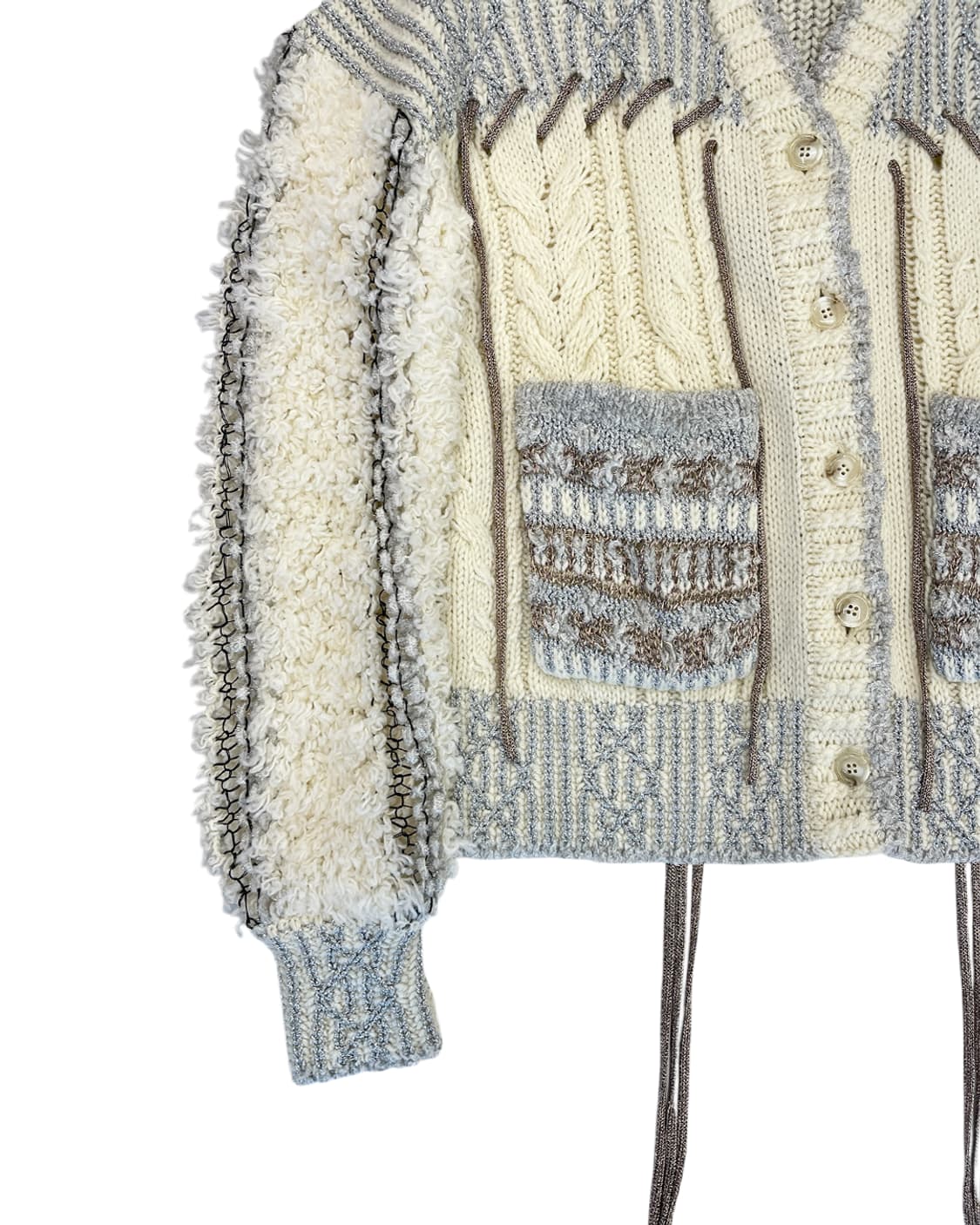 루루무 21AW 스트링 디테일 글리터 실 가디건 상품이미지7