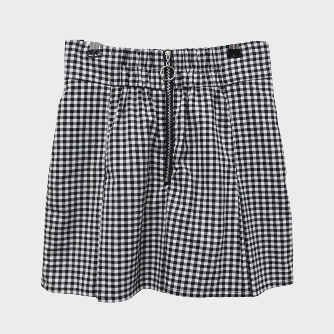 CHICO 고방체크 뒷밴딩 스커트 62024 상품이미지2