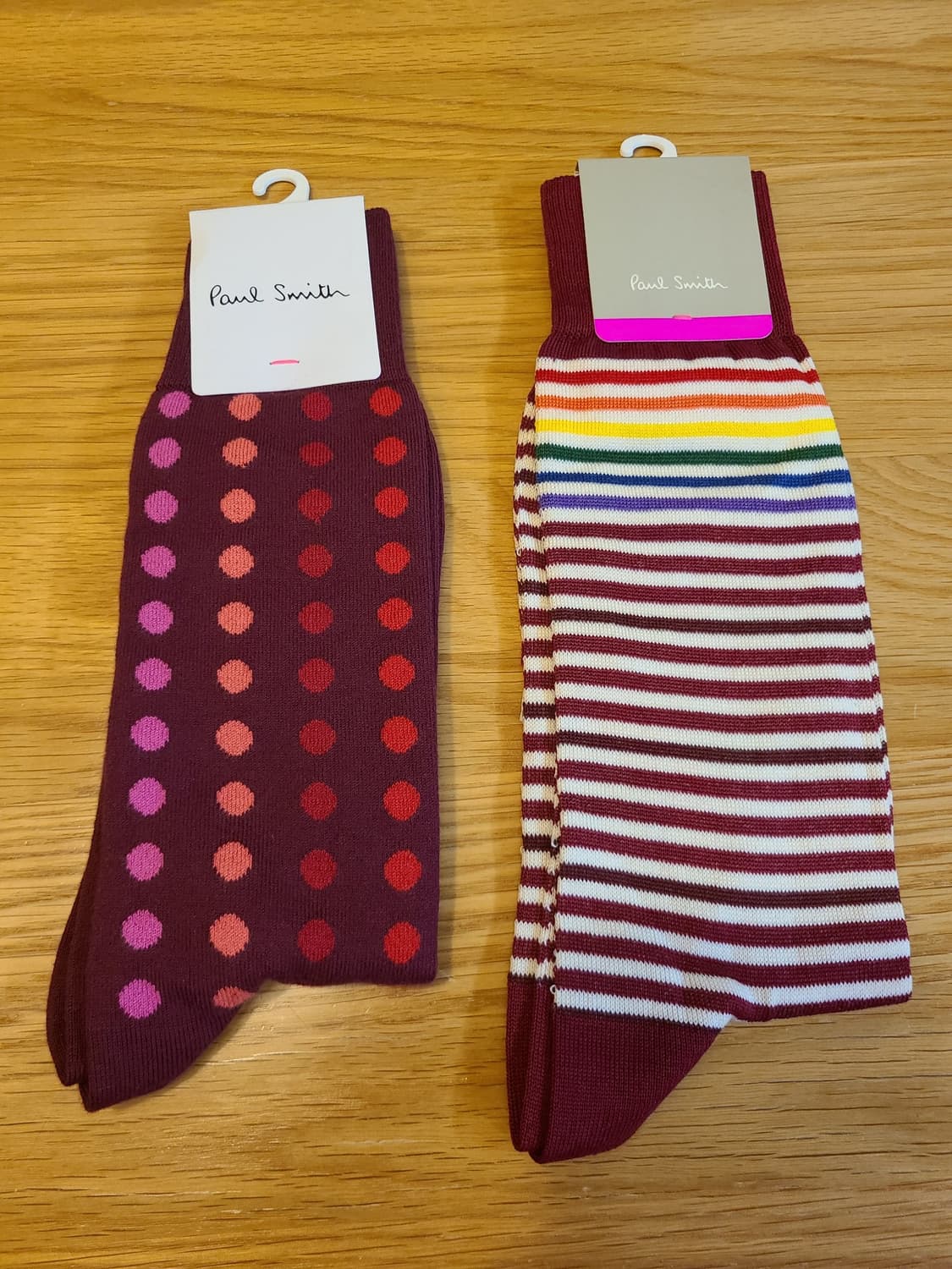 [새상품] 폴스미스(Paul Smith)의 남성용 정장 양말 2종 상품이미지1