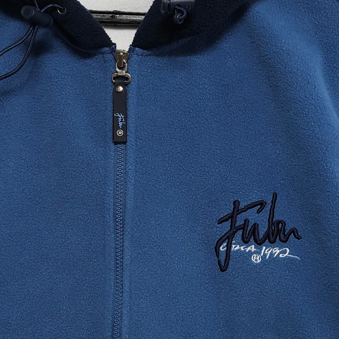 [105]FUBU 후부 1990년대 후리스 후드 집업 블루 네이비 상품이미지2