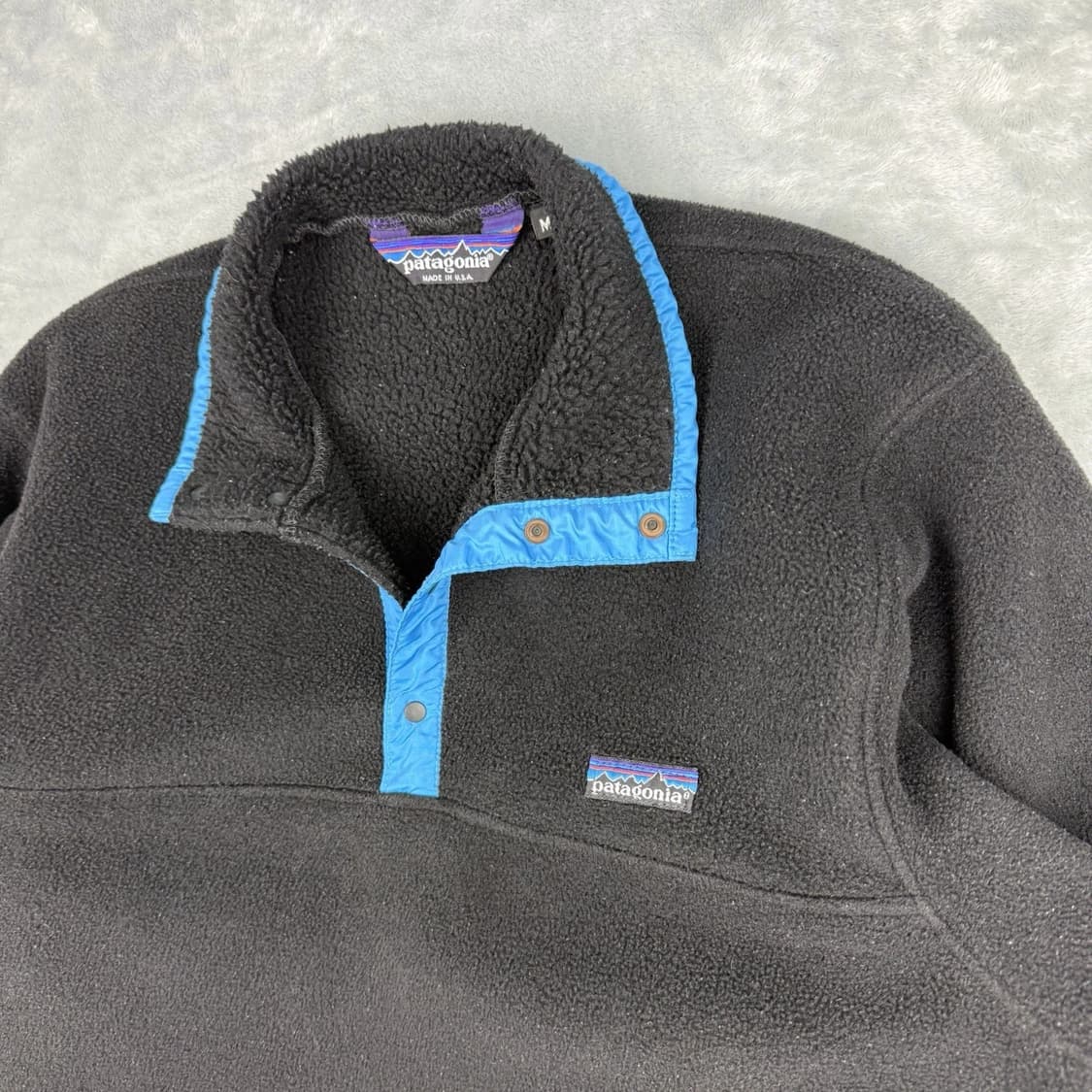 80S USA 파타고니아 신칠라 스냅-T 블랙 상품이미지2