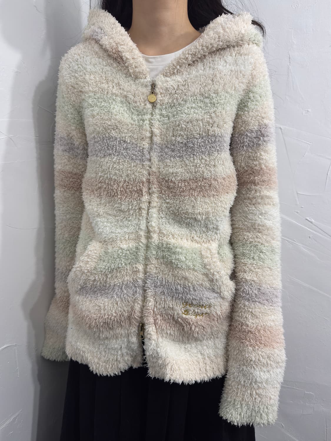 gelato pique fleece hood twoway zipup 상품이미지3