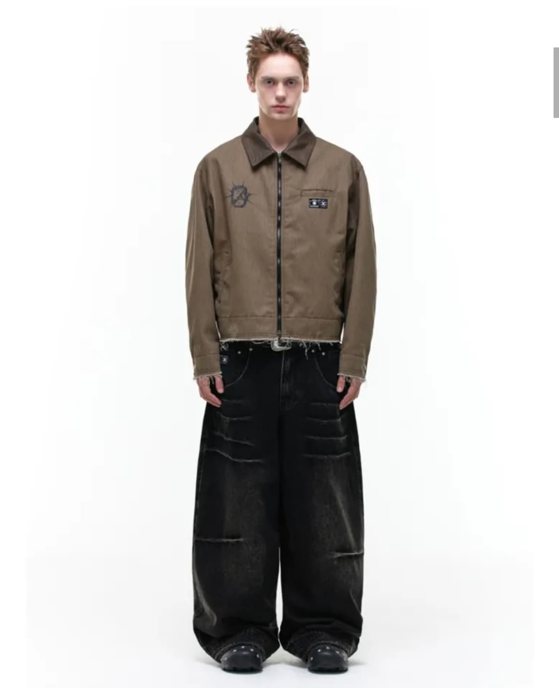 오퍼스 0012 브라운 워크 자켓 S 상품이미지2