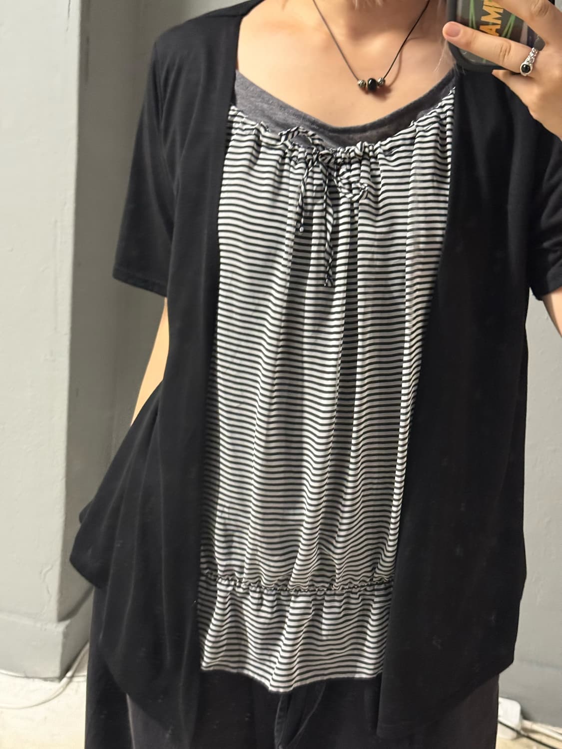 3-layered detail cardigan top  상품이미지3