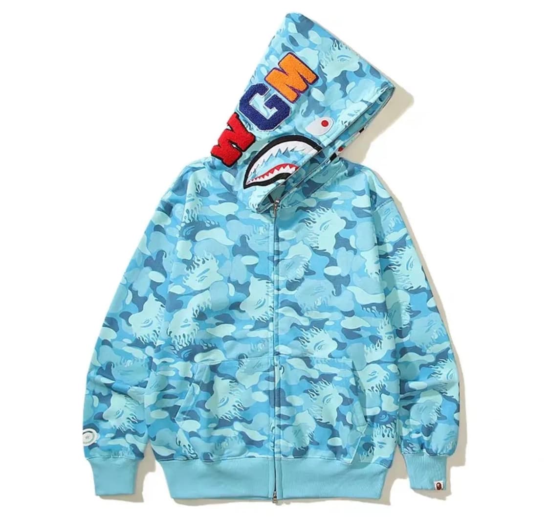 베이프 샤크후드 하늘 xl 새상품 상품이미지1