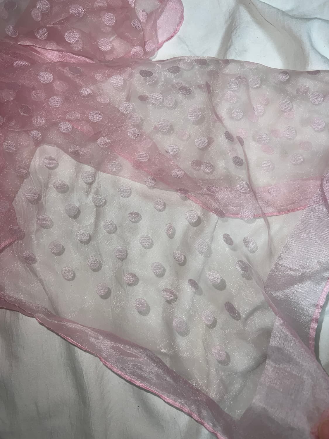 oganza dot pink scarf 상품이미지2
