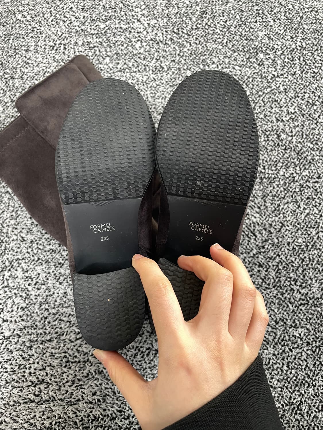 빈티지9. 포멜카멜레 스웨이드 브라운 롱 부츠 워커 여성구두 상품이미지6