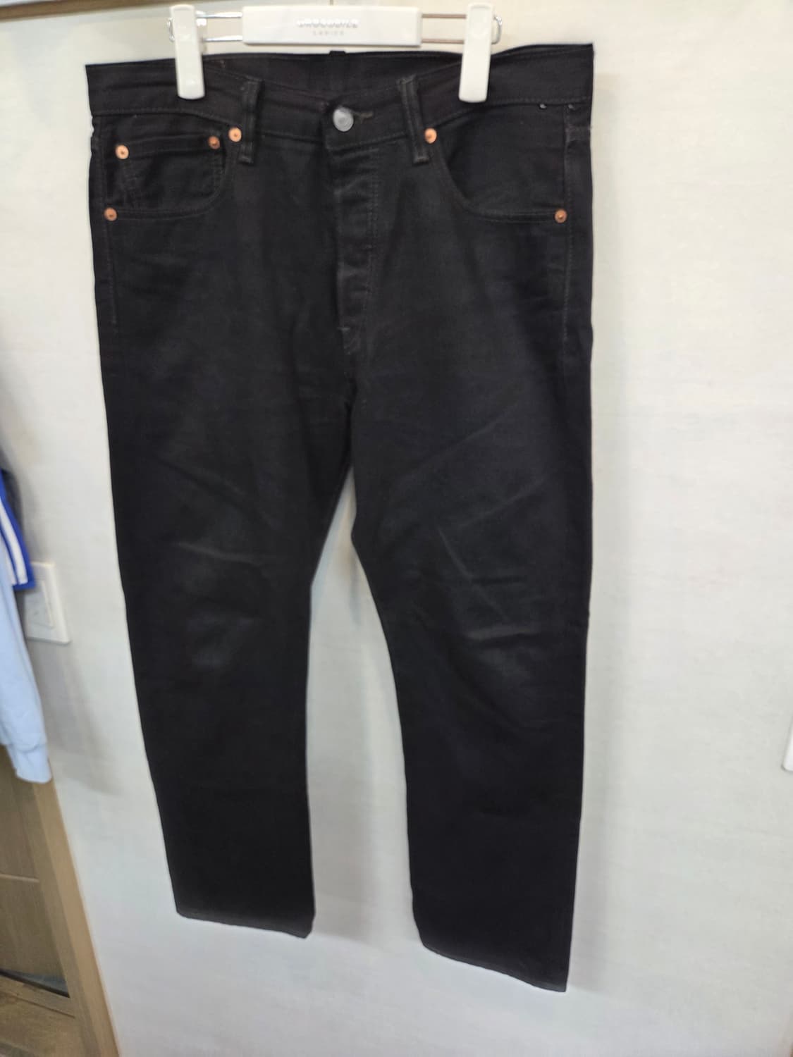 리바이스 501 블랙 검정 데님팬츠 33 상품이미지6