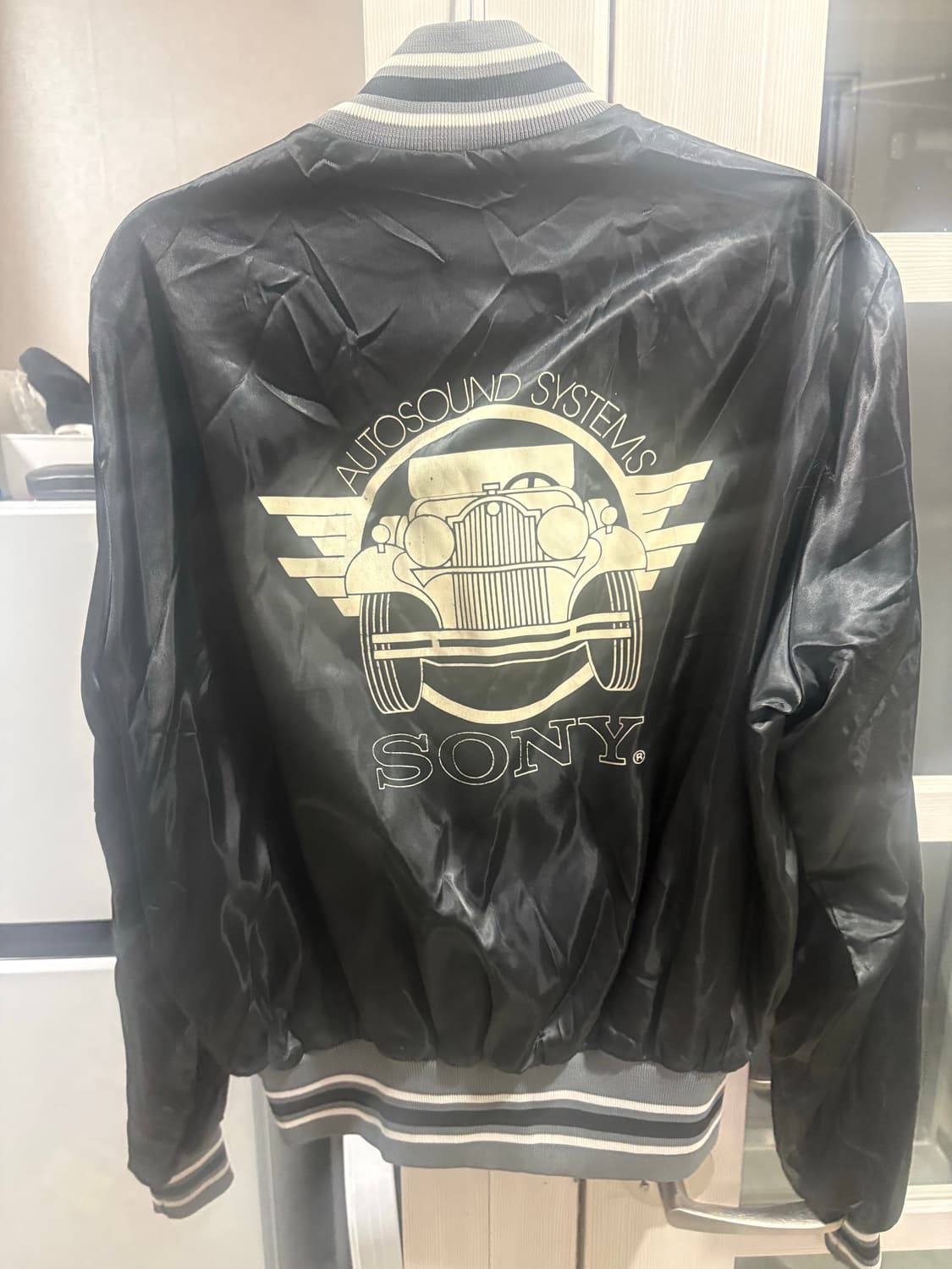 usa 빈티지 소니 사틴 자켓 L 상품이미지4