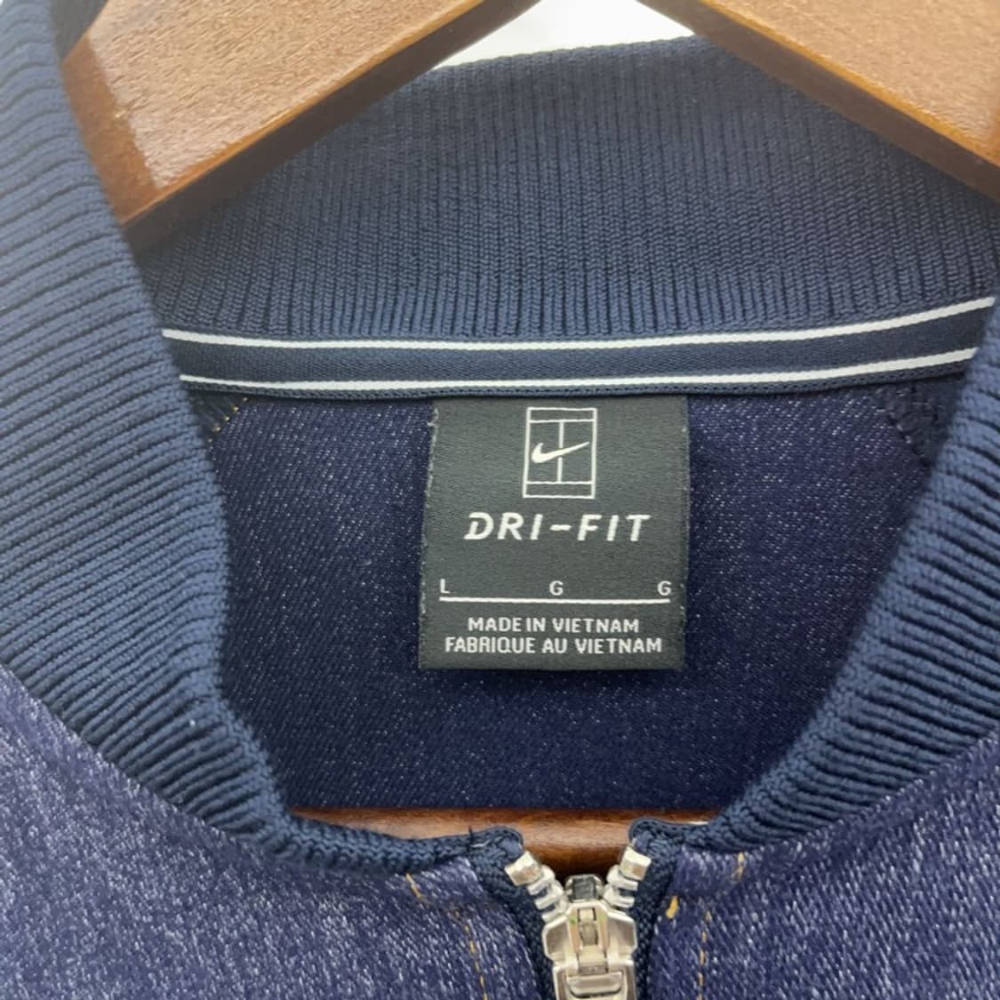 나이키 올드스쿨 키치 유니크 데님 크롭 져지 집업 L C08642 상품이미지5