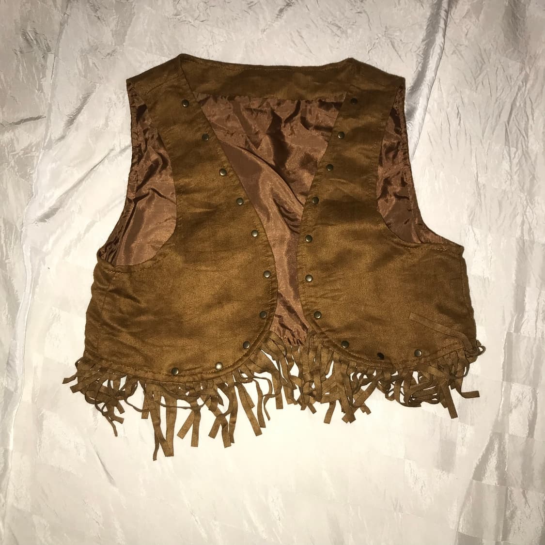 JPN vintage 갸루 웨스턴 브라운 스터드 vest 상품이미지1