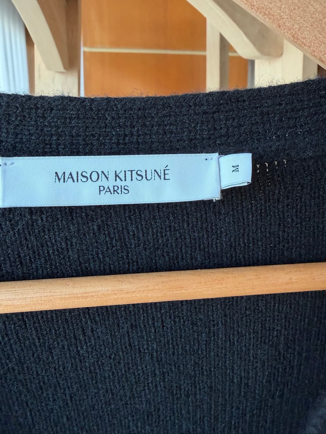 메종키츠네 그레이폭스 울가디건 M 상품이미지2