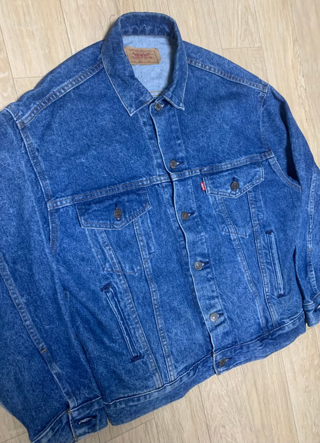 80s USA 빈티지 리바이스 70507 3세대 데님 트러커 자켓 상품이미지2