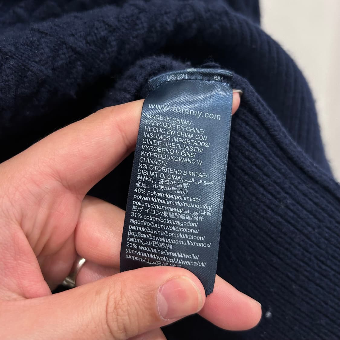 타미힐피거 울 코튼 멀티패턴 피셔맨 니트 상품이미지4