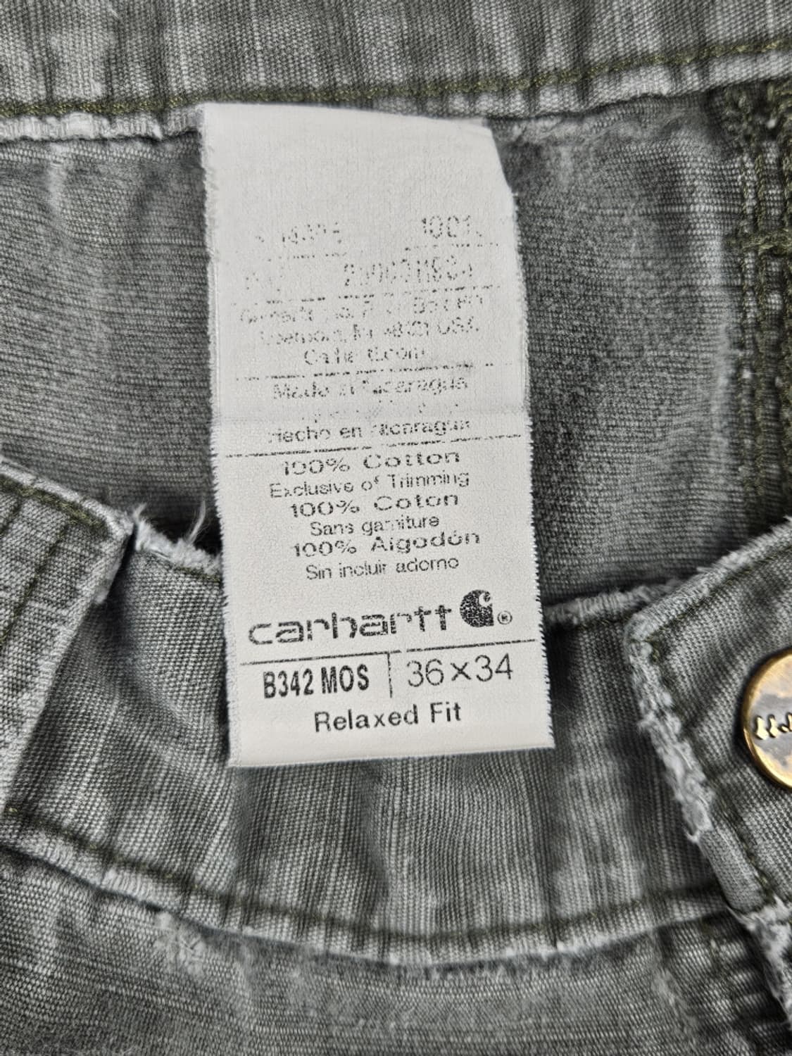 칼하트 립스탑 카고 리페어 워크 팬츠 ( 36 X 34 ) / 9978 상품이미지7