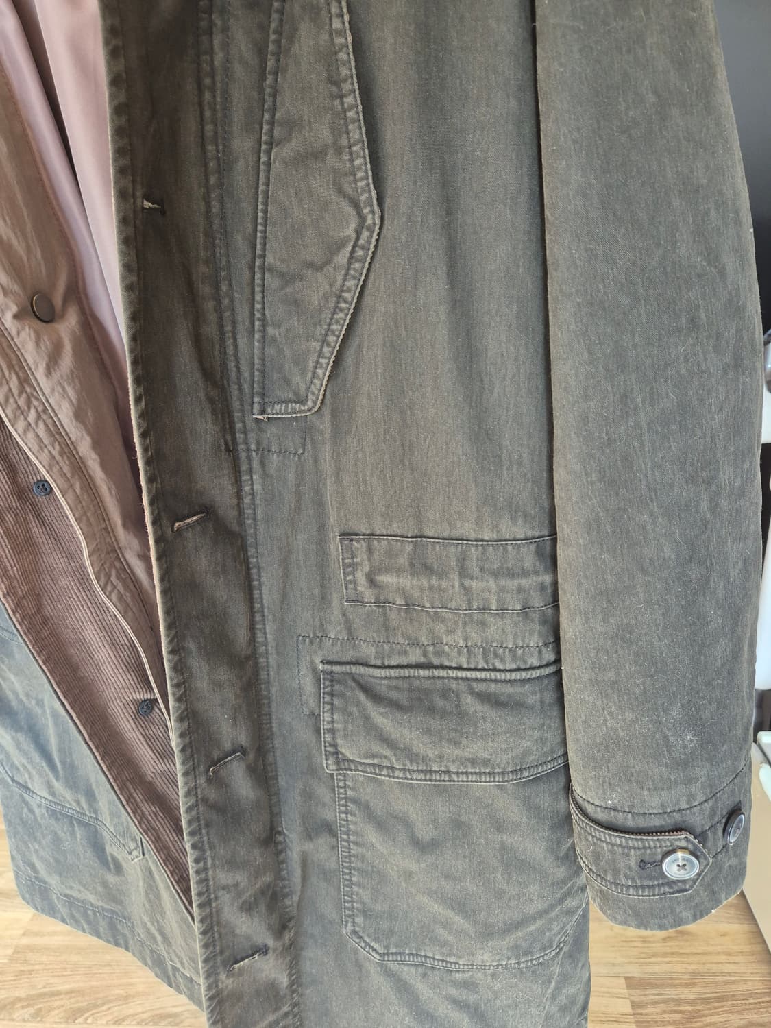 시리즈 구스다운 내피 야상 스타일 패딩 코트 100 상품이미지7