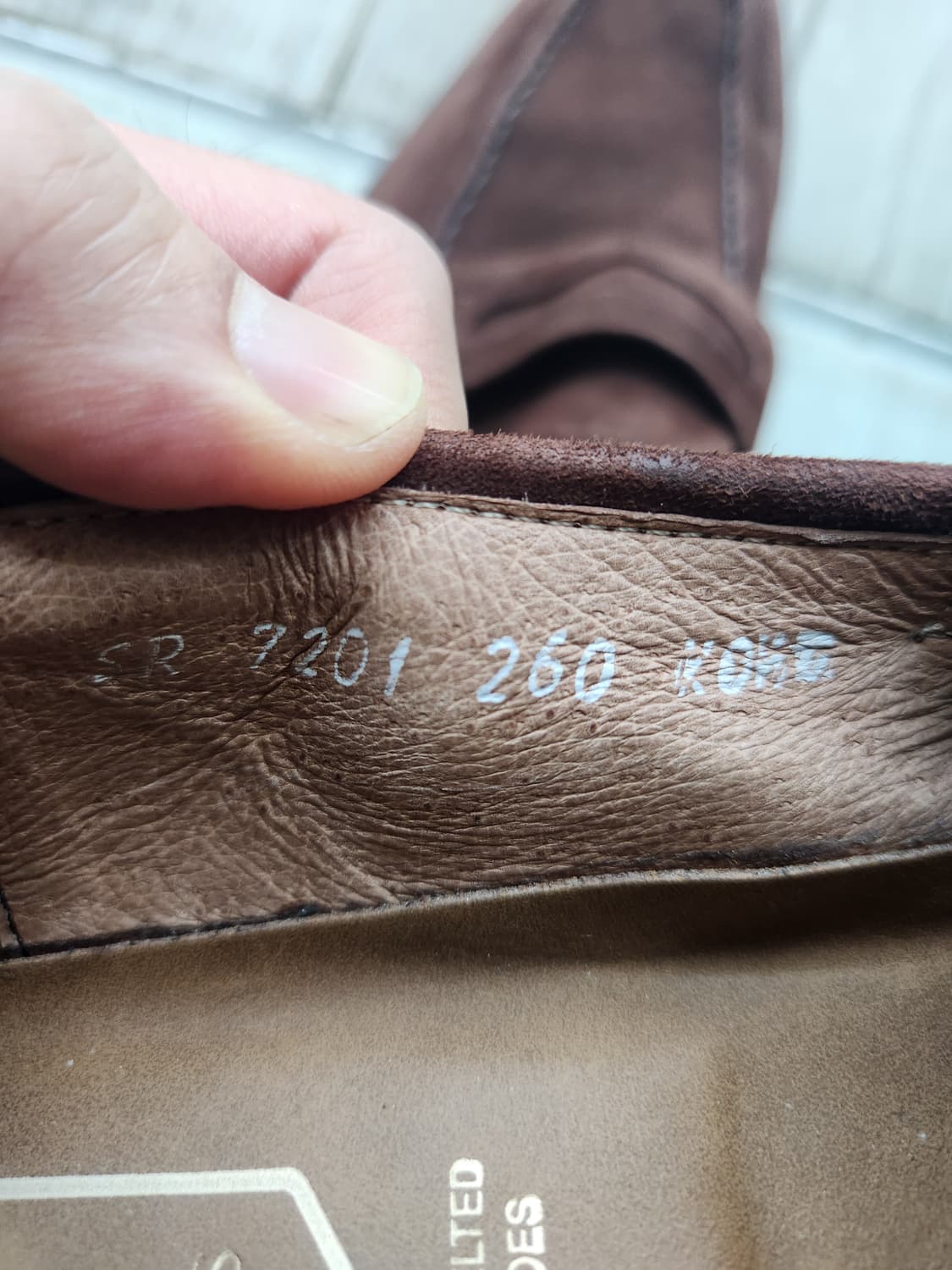 토마스클럽 스웨이드 핸드메이드 브라운 로퍼 (260) 상품이미지8