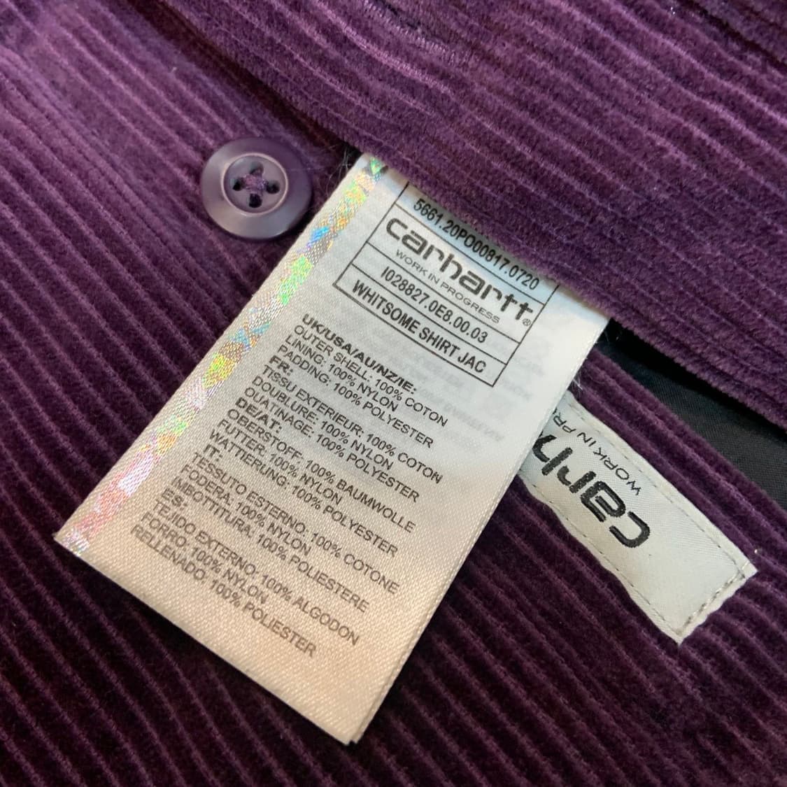 칼하트 코듀로이 위드썸 자켓 XXL 칸예 상품이미지4