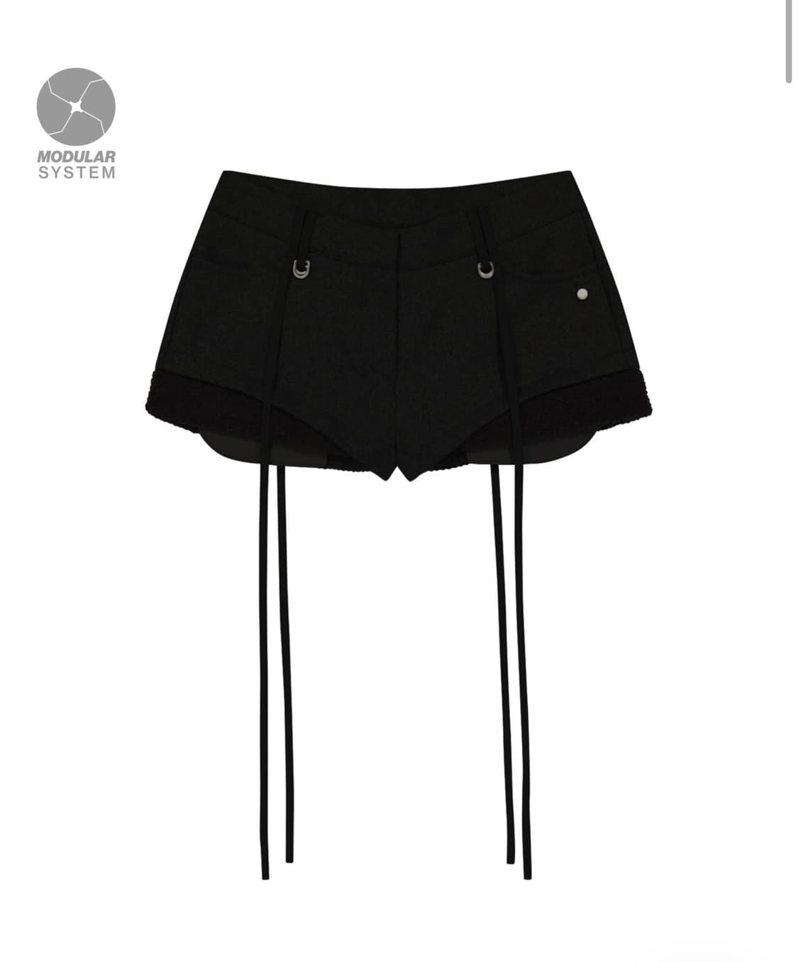 Micro Wool Shorts / Black size2 상품이미지1