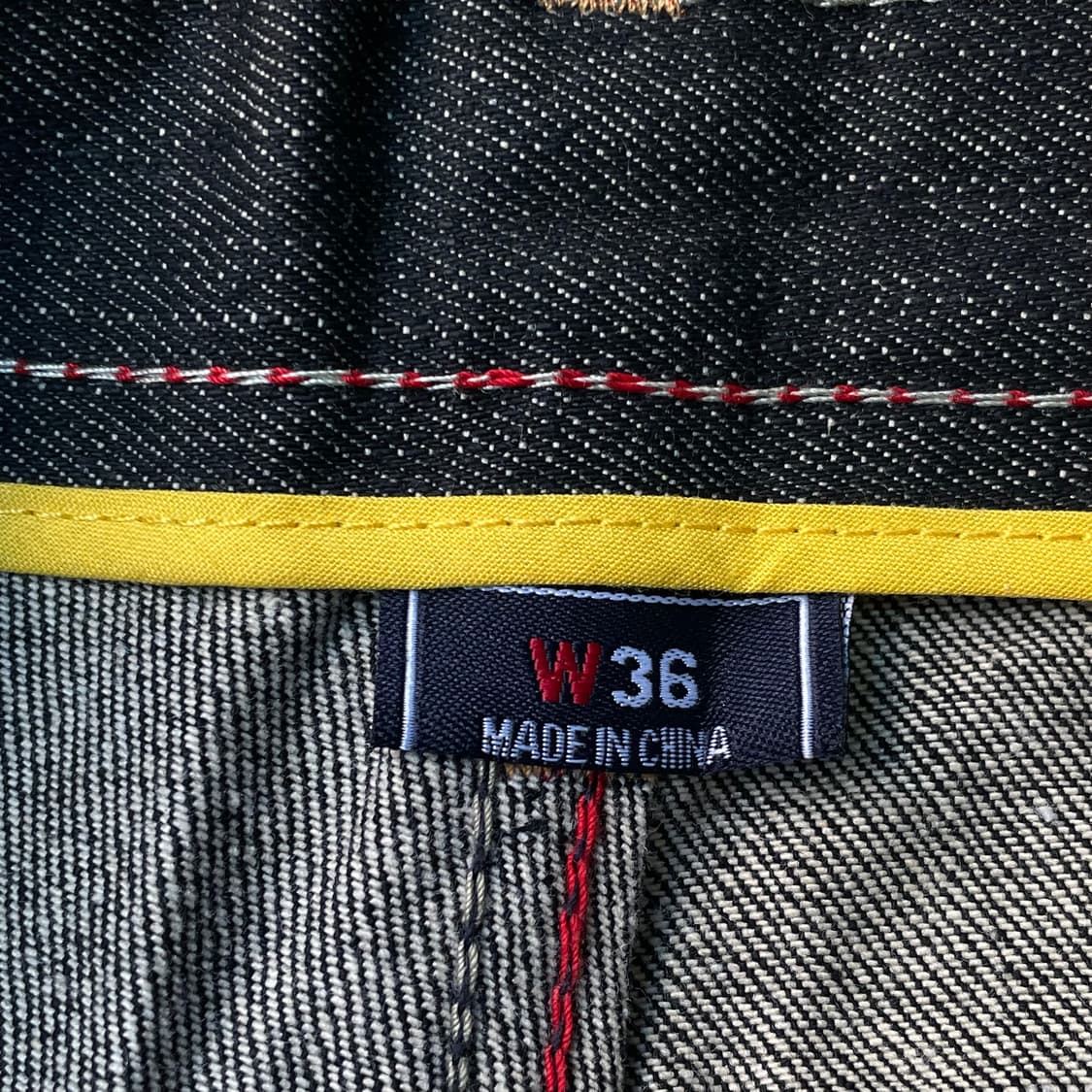 쿠지 자수 흑청 데님팬츠 상품이미지6