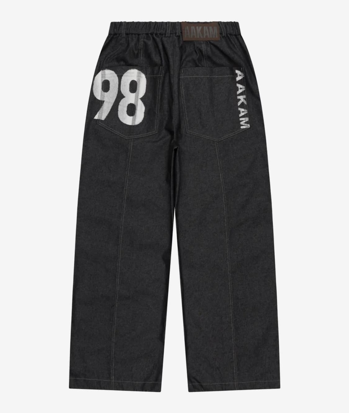 아캄 98 Printed Knee Pin-tuck Denim Pants  상품이미지2