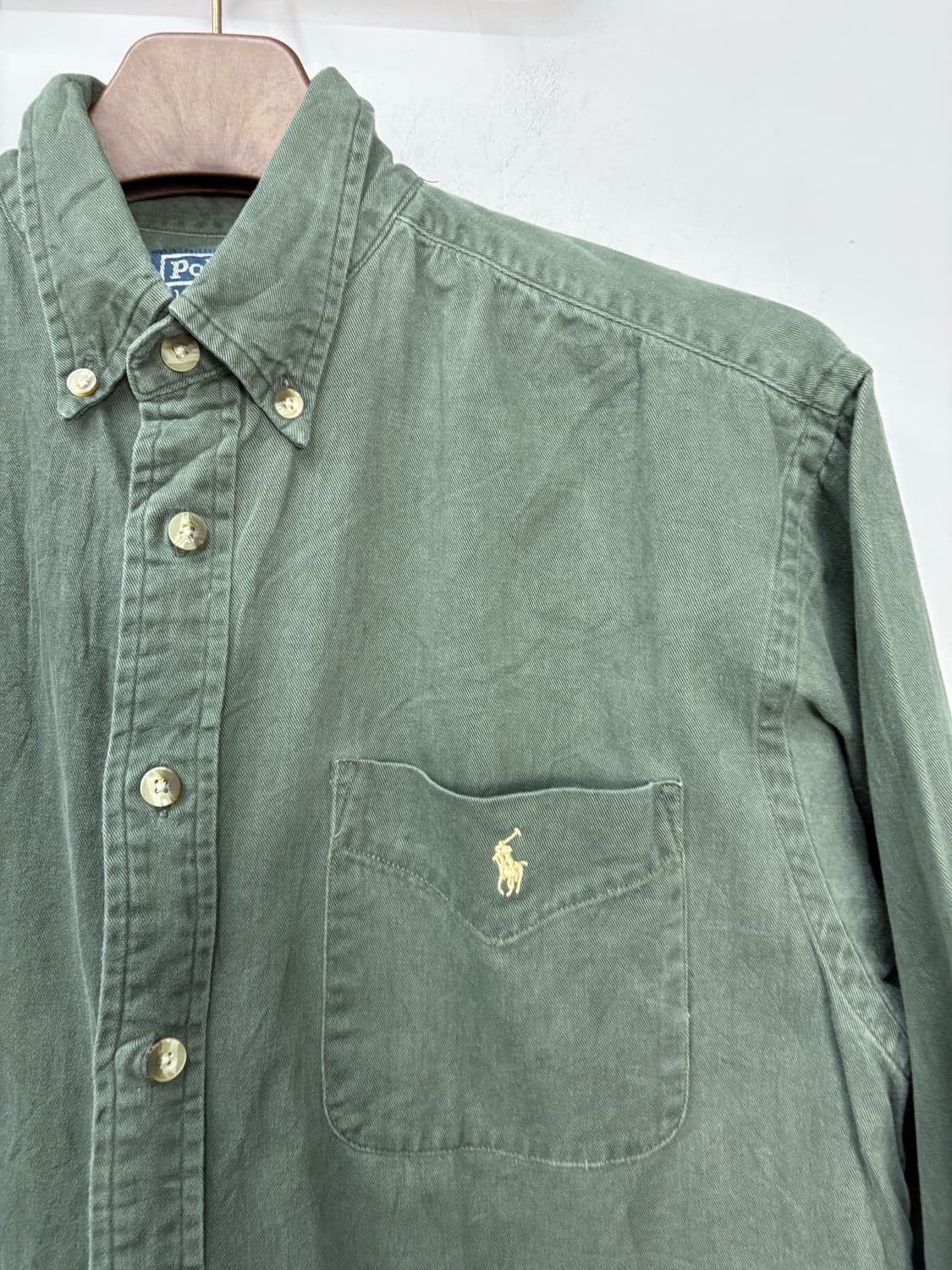 폴로랄프로렌 포니로고 다크그린 클래식핏 셔츠 A2764 상품이미지3
