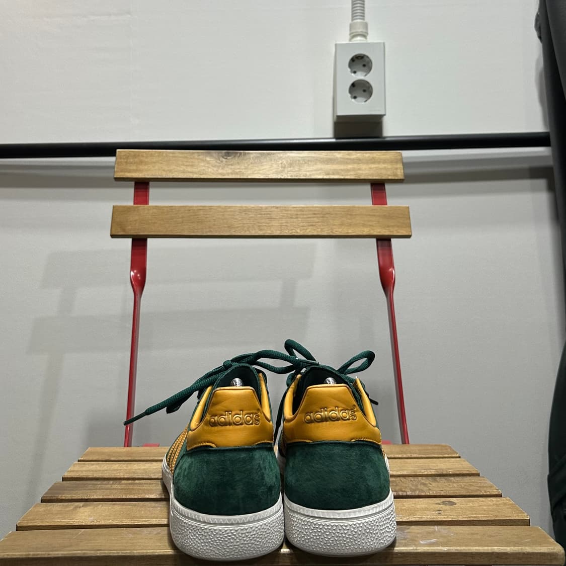 270) 아디다스 운동화 남성 남자 신발 스페지알 그린/골드 스웨이드 상품이미지4