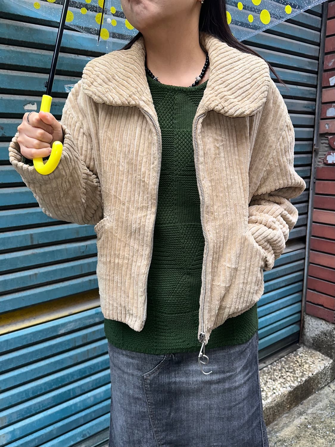 90‘s Issey Miyake I.S corduroy jackrt 상품이미지1