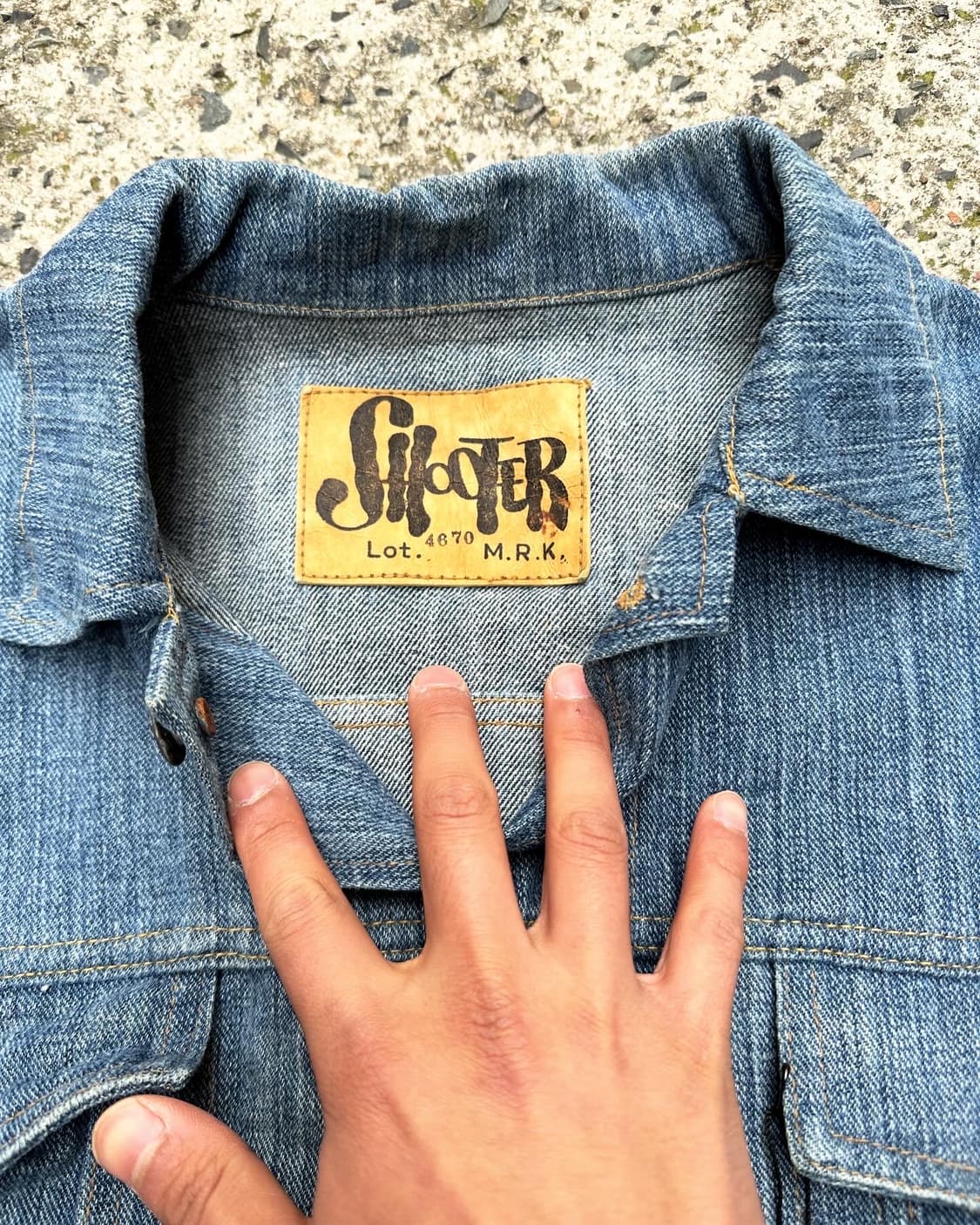 SHOOTER denim washing jacket 후루츠패밀리