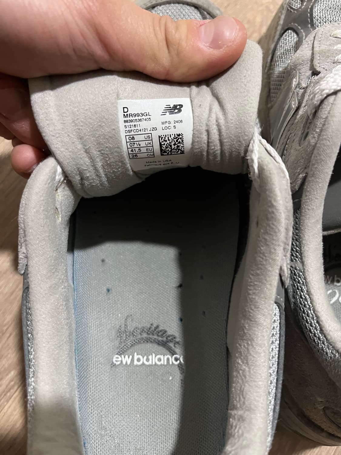 뉴발란스 993 D스탠다드 260 상품이미지4