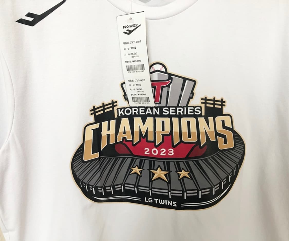 KBO 프로스펙스 2023 LG트윈스 한국시리즈 우승티셔츠 95 상품이미지5