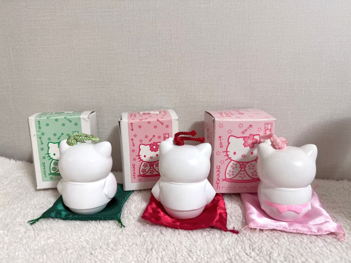 레어) 산리오 고전키티 하카타 도자기 인형 피규어 상품이미지2
