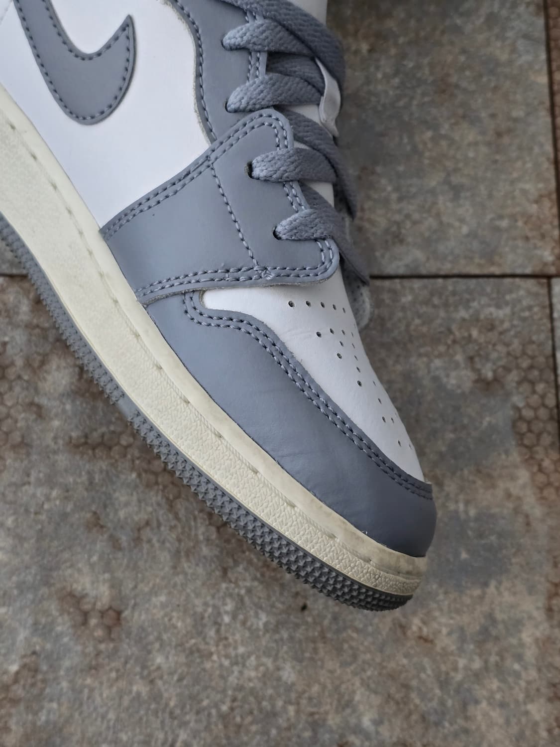 (240)나이키 조던 1 로우 스텔스 앤 화이트 상품이미지6