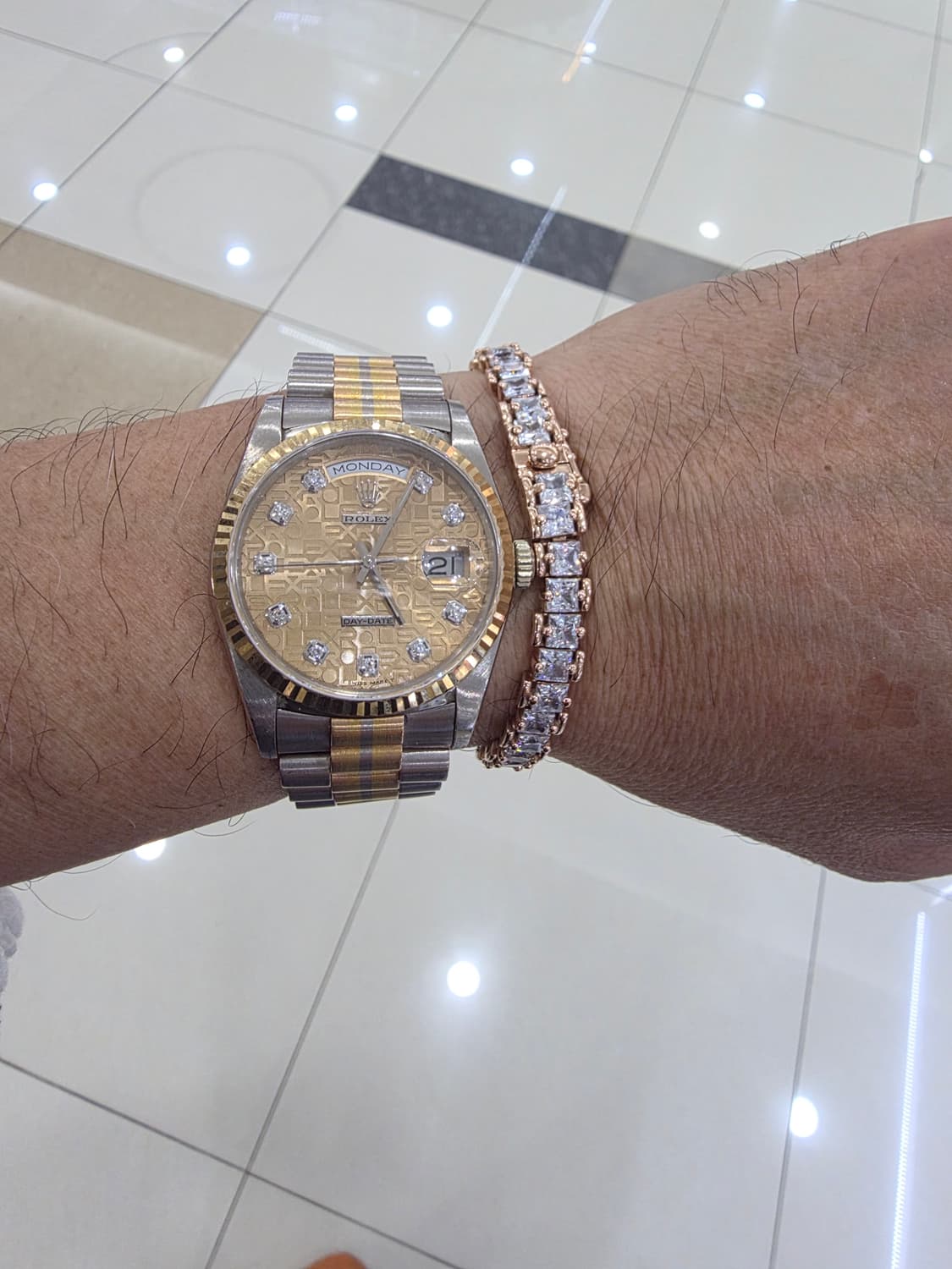 롤렉스 데이데이트 금통 다이아 시계 정품 상품이미지1