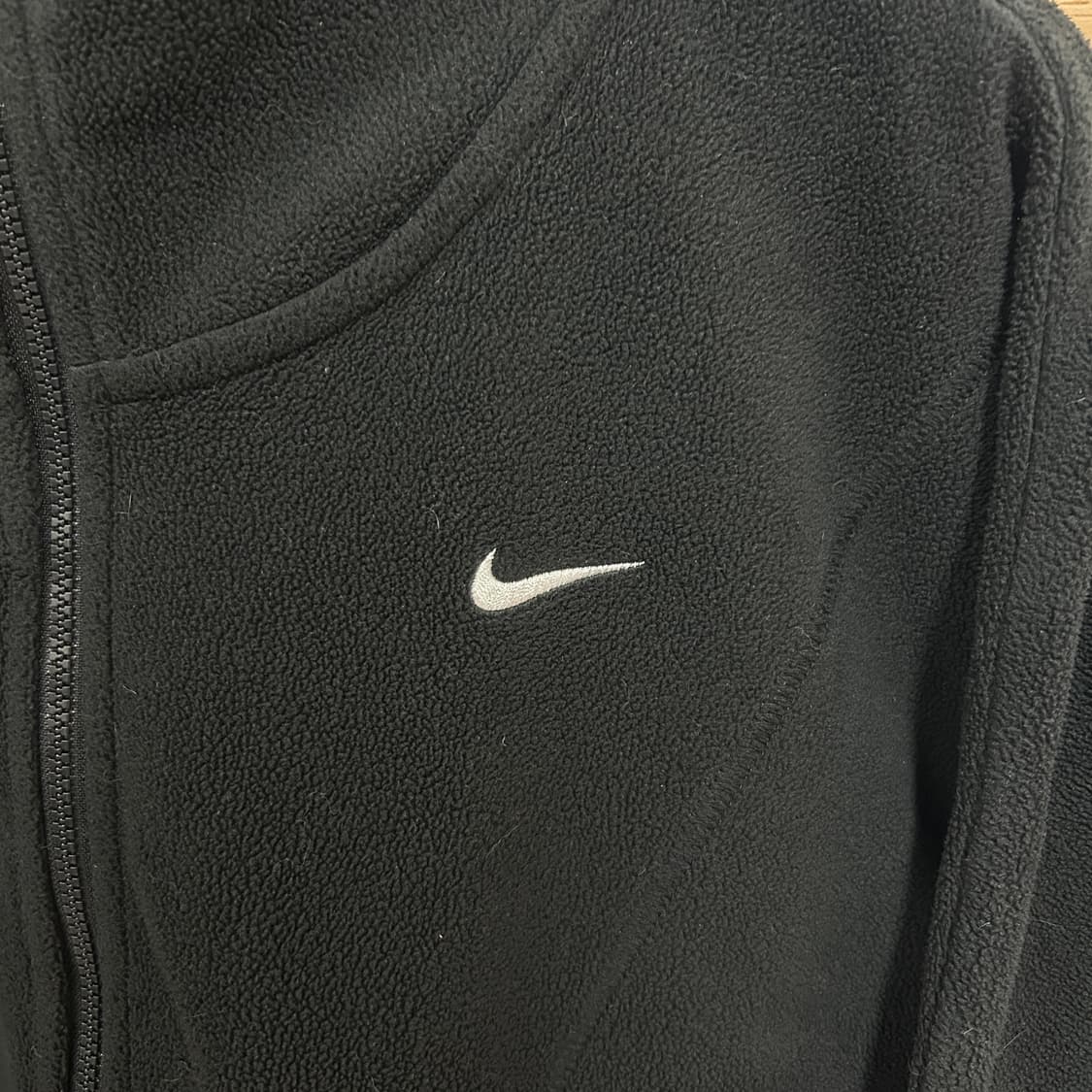 나이키 우먼스 스우시로고 오버사이즈 하프집 플리스 탑 상품이미지4
