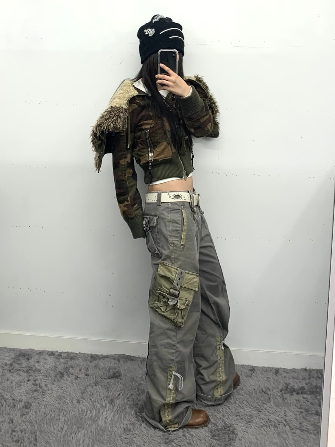 Thoughjeansmith 본디지 카고 팬츠 상품이미지2