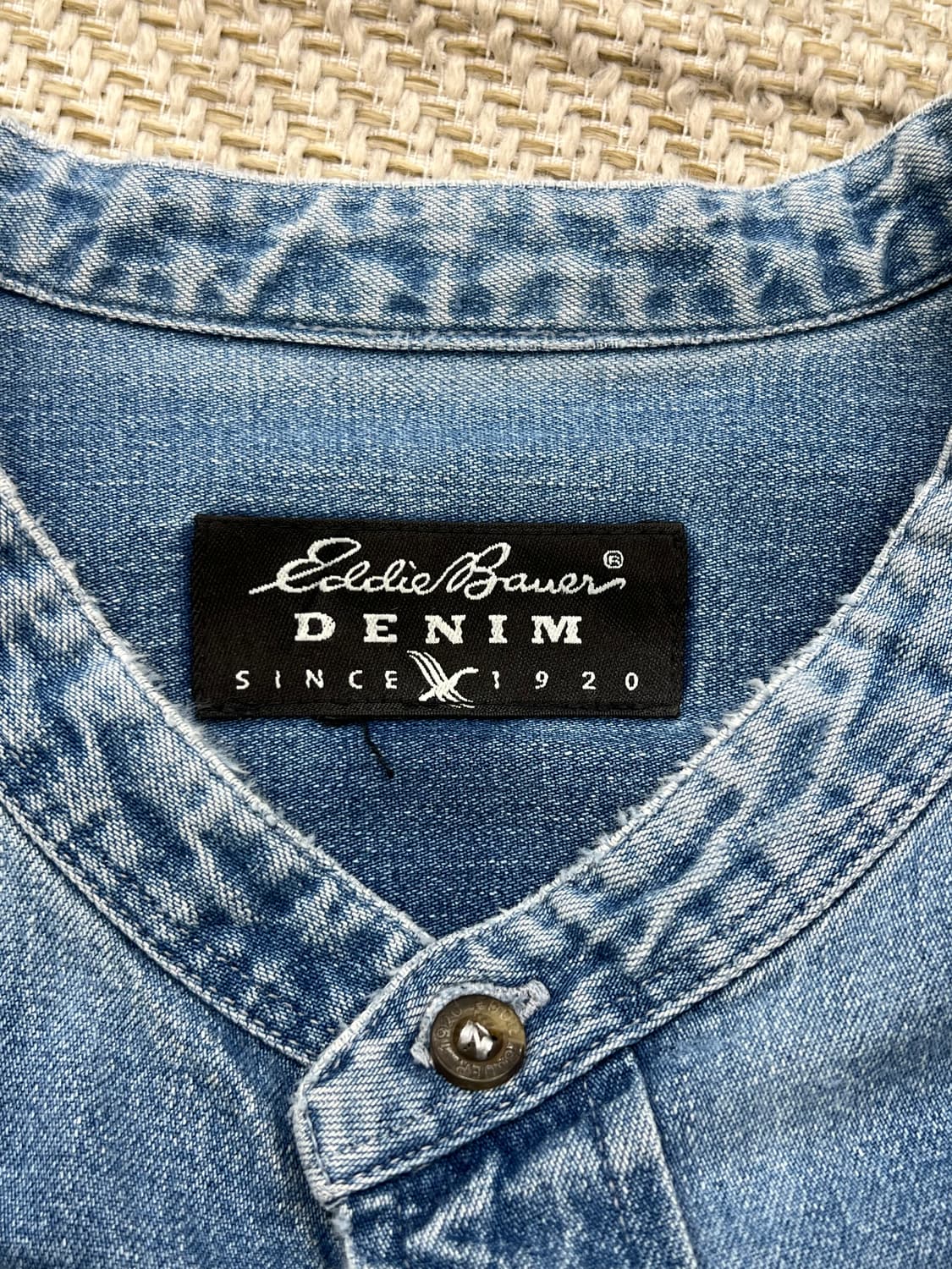 에디바우어 헨리넥 데님셔츠 r2284 상품이미지7