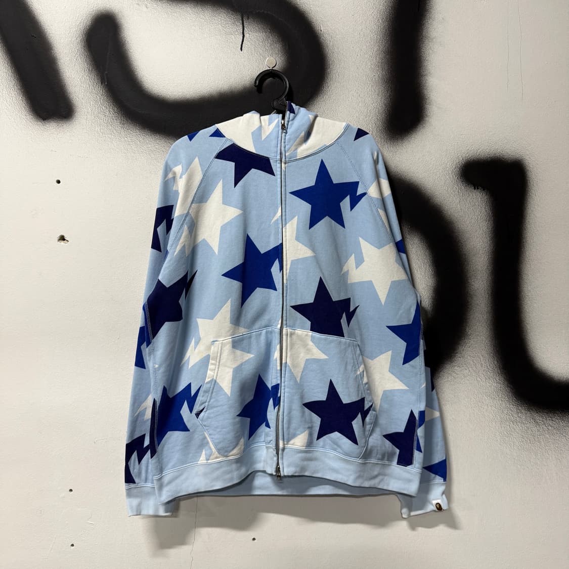 국내유일매물 정품 베이프 OG 스타 카모 풀 집업 후디 상품이미지2