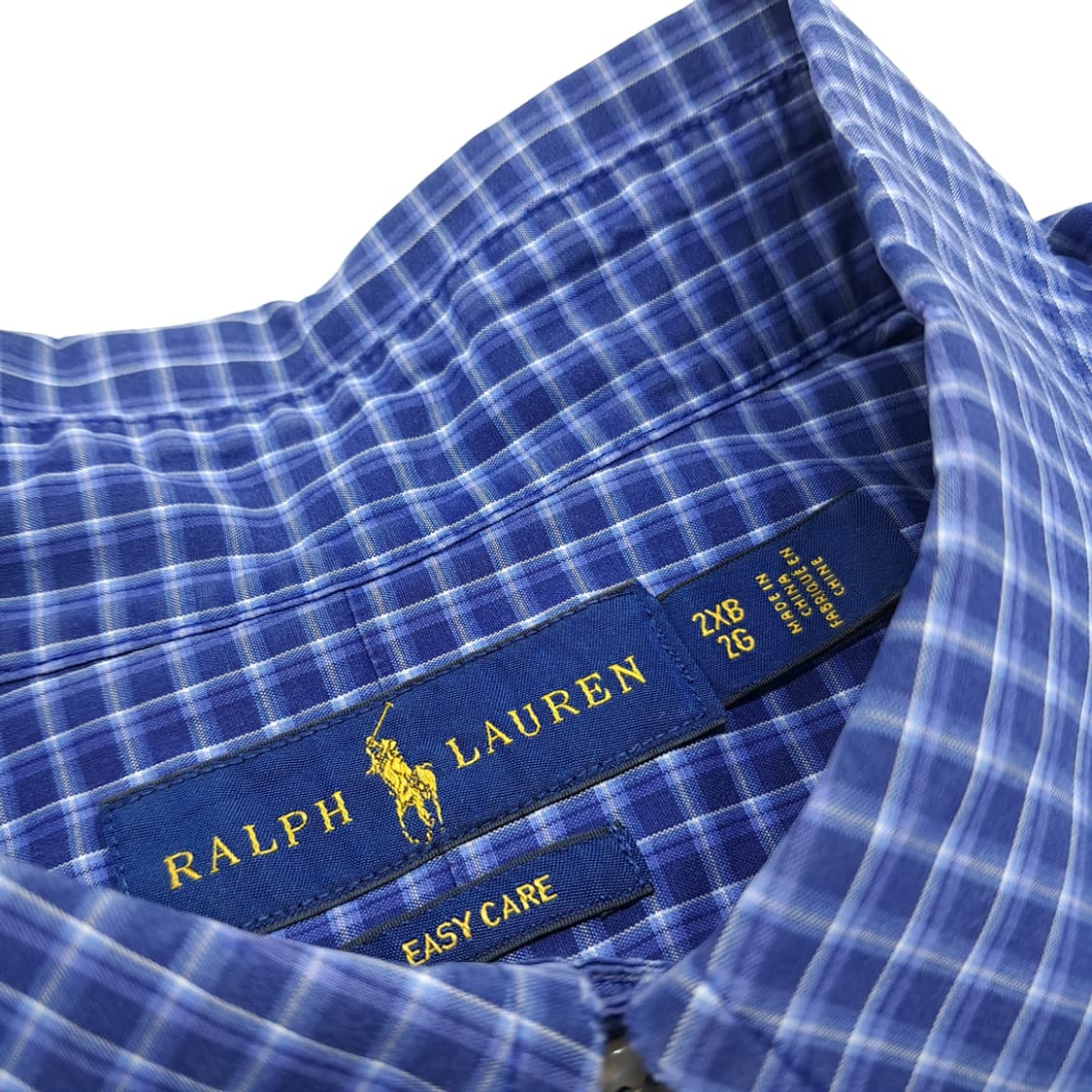 CN235 2XB 폴로 랄프로렌 로얄블루 마이크로체크 긴팔 셔츠 남방 상품이미지4